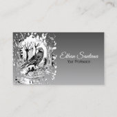 De zwarte rij visitekaartje (Voorkant)