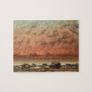 De zwarte Rocks in Trouville, 1865-66 Legpuzzel