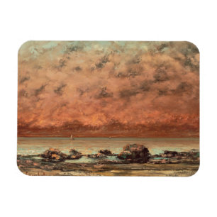De zwarte Rocks in Trouville, 1865-66 Magneet