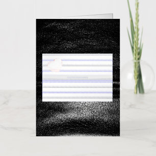 De zwarte royal van SlipperyJoe's Gay Leather Prid Folie Wenskaart