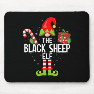 De Zwarte Schaap Elf Familie Kerstmis Pyjama Xmas Muismat
