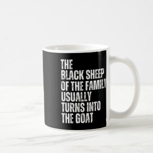 De zwarte schaap van de familie verandert gewoonli koffiemok