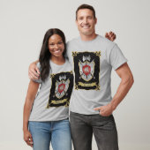 De Zwarte van CREST van de Slag van de griffioen T-shirt (Unisex)