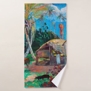 De zwarte varkens, Gauguin Badhanddoek