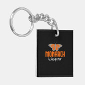 De zwarte vlinder sleutelhanger (Voorkant Links)