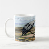 De zwarte vogel koffiemok (Links)