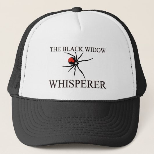 De zwarte weduwe Whisperer Trucker Pet (Voorkant)
