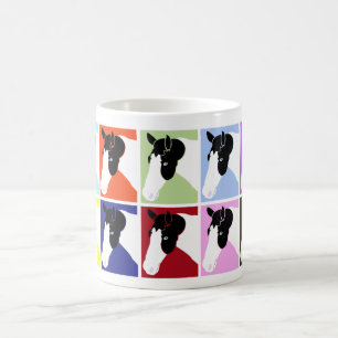 De zwarte/Witte Pinto van de Verf Gift van de Mok