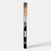 De zwarte wolf in de besneeuwde bergen Case-Mate iPhone case (Achterkant / Rechts)