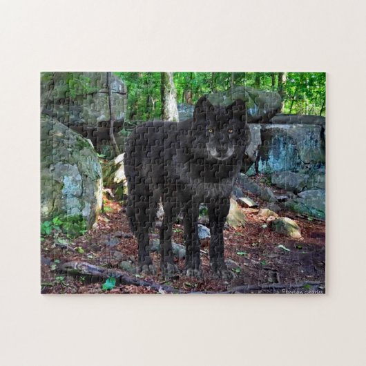 "De zwarte Wolf" Puzzle Legpuzzel (Horizontaal)