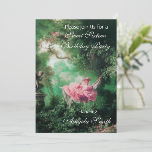 DE ZWEEFSELS, DE ZWITTE ZES PARTIJFuchsia Kaart (Staand voorkant)