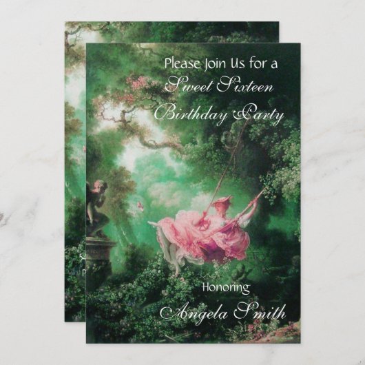 DE ZWEEFSELS, DE ZWITTE ZES PARTIJFuchsia Kaart (Voorkant / Achterkant)