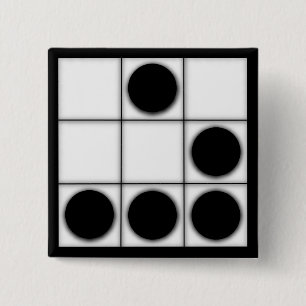 De zweefvliegtuig: Een Universal Hacker Emblem-But Vierkante Button 5,1 Cm