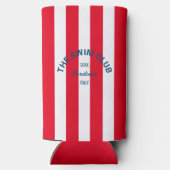 De zwemclub Crest Red Cabana Stripe (Achterkant)