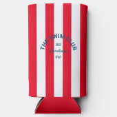 De zwemclub Crest Red Cabana Stripe (Voorkant)