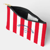 De zwemclub Crest Red Cabana Stripe Etui (Open)