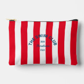 De zwemclub Crest Red Cabana Stripe Etui (Voorkant)