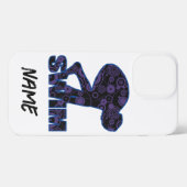 De zwemmer op het Blok iPhone Hoesje (Achterkant horizontaal)