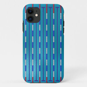 De Zwemmer van het Zwembad iPhone 11 Hoesje