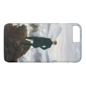 De zwerver boven het Zee Fog Case-Mate iPhone Case (Achterkant (Horizontaal))
