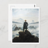 De zwerver boven het Zee Fog, Friedrich Briefkaart (Voorkant / Achterkant)