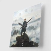 De zwerver boven het Zee Fog, Friedrich Vierkante Klok (Hoek)