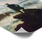 De zwerver boven het zee mist poster (Hoek)