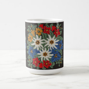 De Zwitserse Alpiene Bloem van het edelweiss Koffiemok