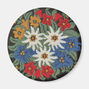 De Zwitserse Alpiene Bloem van het edelweiss Magneet