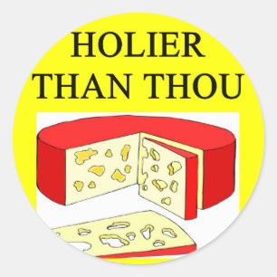 de zwitserse majoor is een grap ronde sticker