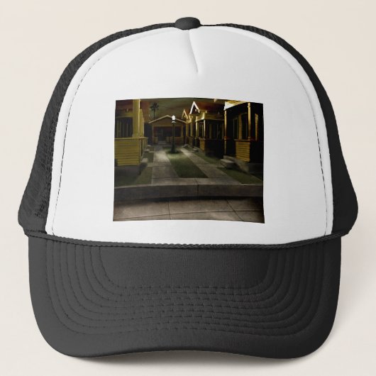 DEA01 Bungalows.tif Trucker Pet (Voorkant)