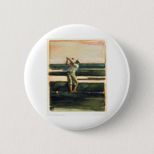DEA24 Golfer.tif Ronde Button 5,7 Cm (Voorkant)