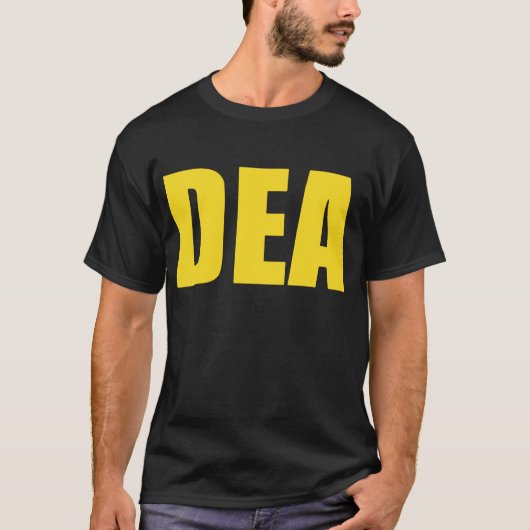 Dea Agent Funny Halloween Costume Navy Gold Vetera T-shirt (Voorkant)