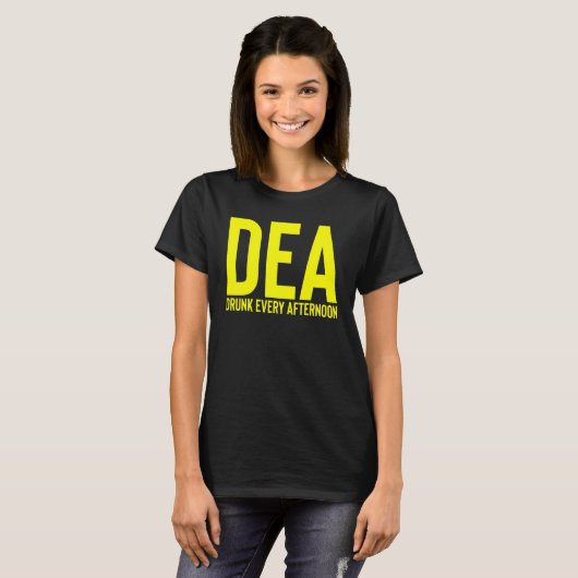 Dea Drink om de middag Drink Alcohol Party T-shirt (Voorkant volledig)