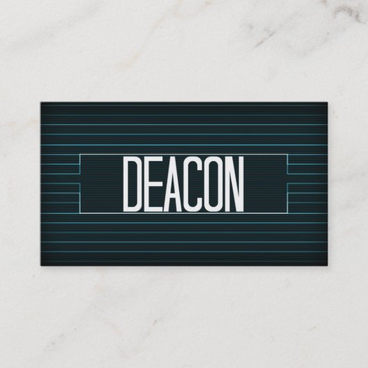 Deacon Elegant Stripe Visitekaartje (Voorkant)