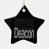 Deacon Extraordinaire keramisch Ornament (Voorkant)