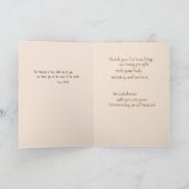 Deacon Jubileum van Ordination Gold Cross Kaart (Binnen)