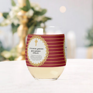 DEACON, onlangs besteld Verse Gift Herdenking Wijnglas Zonder Voet
