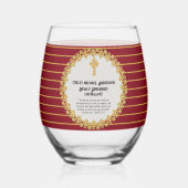 DEACON, onlangs besteld Verse Gift Herdenking Wijnglas Zonder Voet (Links)