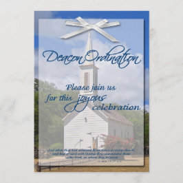 Deacon Ordination Invitation Kaart