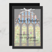 Deacon Ordination Invitation - Stain Glass Kaart (Voorkant / Achterkant)