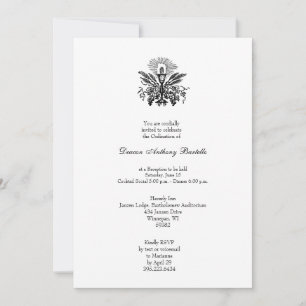 Deacon priester wijding receptie uitnodiging