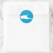 Dead Bird Roadkill Graphic Ronde Sticker (Tas)
