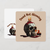 Dead But Glowing – Invitation pour Día de los Muer (Devant / Derrière)