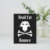 Dead Cat Bounce Briefkaart (Staand voorkant)
