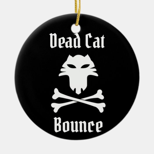 Dead Cat Bounce Keramisch Ornament (Voorkant)