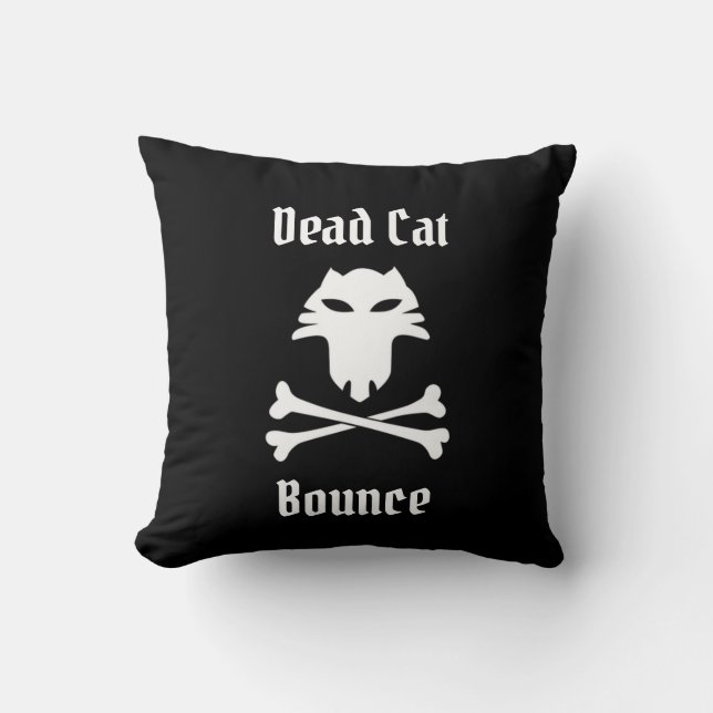 Dead Cat Bounce Kussen (Voorkant)