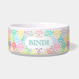 Dead Damask - Aangepaste naam Dog Bowl Voerbakje