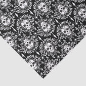 Dead Damask - Chic Sugar Skull Tissue Paper Tissuepapier (Detail)