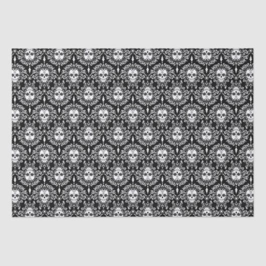 Dead Damask - Chic Sugar Skull Tissue Paper Tissuepapier (Voorkant)